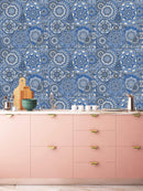 Pattern with Mandalas Wallpaper