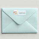Patterned Holidays Address Label