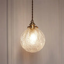 Pauline modern industrial sphere clear glass ceiling light living room