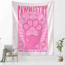 DecorBites™ Cartoon Cat Claw Tapestry Wall Hanging Abstract Art Home Decor