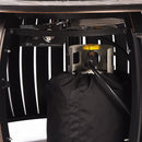 Black Aluminum Fire Table Set with Two Loveseats and Two Club Chairs