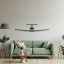 PC-12 NG Front Metal Aircraft Wall Art - NCP0438