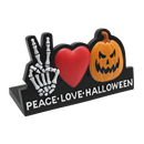 Misfit Peace Love Halloween Plaque