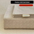 Peach & cream geometric bed sheet set bedroom textured bedspread