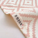 Peach & cream geometric bed sheet set bedroom textured bedspread