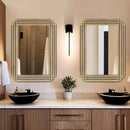 Brushed Gold Wall Mirror 24x36