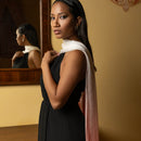 Claudia - Silk Scarf Shawl - Peach Blossom Ombré