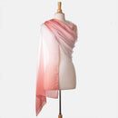 Claudia - Silk Scarf Shawl - Peach Blossom Ombré