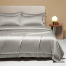 DecorBites™ Cooling Cotton Solid Bedding Set Ultra Soft Quilt Cover for Summer