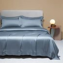 DecorBites™ Cooling Cotton Solid Bedding Set Ultra Soft Quilt Cover for Summer