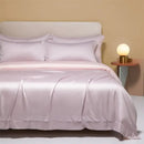 DecorBites™ Cooling Cotton Solid Bedding Set Ultra Soft Quilt Cover for Summer