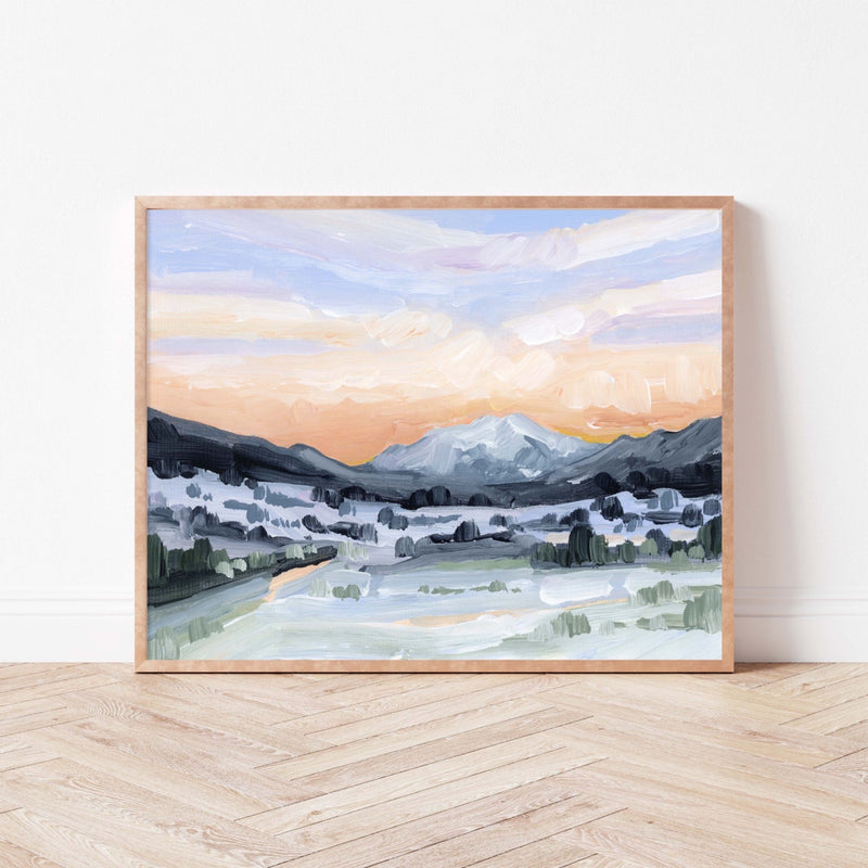 "Peach Skies" Art Print