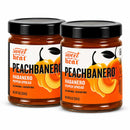 Peachbanero Pepper Spread | Pack of 2 | 9 oz | Gluten Free | Chili Dawg's Foods of Fire