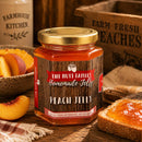 Peach Jelly | Pack of 4 | 11.5 oz | Nutt Family Jams & Jellies