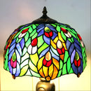 Antique Tiffany Lamp Peacock | Glass Tabletop