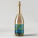 Peacock Feathers Champagne Label