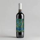 Peacock Feathers Wine Label