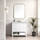 James Martin Breckenridge 36" Single Bathroom Vanity, Bright White