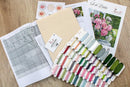 Peonies by the window B594L Counted Cross Stitch kit