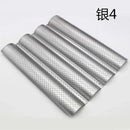 Perforated silver & black wave bread pan – kitchen non-stick tray