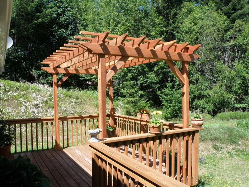 Outdoor Super Deck Redwood Pergola