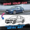 Your Personalized Perspective Car Metal Wall Art - NC1116