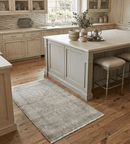 Persian Oushak 2x3 Hand Knotted Beige and Gray Traditional Wool Rug