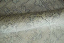 Persian Oushak 2x3 Hand Knotted Beige and Gray Traditional Wool Rug