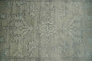 Persian Oushak 2x3 Hand Knotted Beige and Gray Traditional Wool Rug