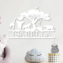 Personalized African Animals Sign
