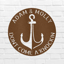 Custom Metal Wall Art - Personalized Anchor Plaque