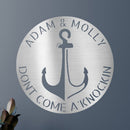 Custom Metal Wall Art - Personalized Anchor Plaque