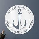 Custom Metal Wall Art - Personalized Anchor Plaque