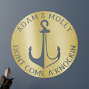 Custom Metal Wall Art - Personalized Anchor Plaque