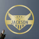 Custom Metal Wall Art - Personalized Flying Eagle Sign