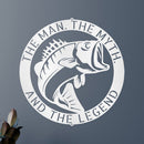 Custom Metal Wall Art - Personalized Bass Monogram