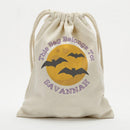 Personalized Bats Halloween Drawstring Sack