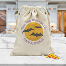 Personalized Bats Halloween Drawstring Sack