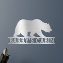 Custom Metal Wall Art - Personalized Bear Monogram
