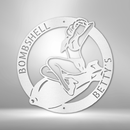 Custom Metal Wall Art - Personalzied Bombshell Lady Sign