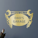 Custom Metal Wall Art - Personalized Dad's Garage Name Sign