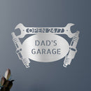 Custom Metal Wall Art - Personalized Dad's Garage Name Sign