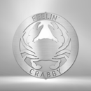 Custom Metal Wall Art - Personalized Crab Sign