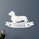 Custom Metal Wall Art - Personalized Dachshund Name Sign