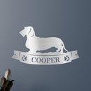 Custom Metal Wall Art - Personalized Dachshund Name Sign