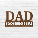 Custom Metal Wall Art - Personalized Dad's Workshop Plaque