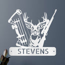 Custom Metal Wall Art - Personalized Buck Monogram Sign