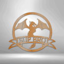 Custom Metal Wall Art - Personalized Dragon Name Sign