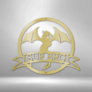 Custom Metal Wall Art - Personalized Dragon Name Sign