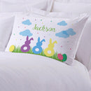 Personalized Easter Bunnies Kids Sleeping Pillowcase